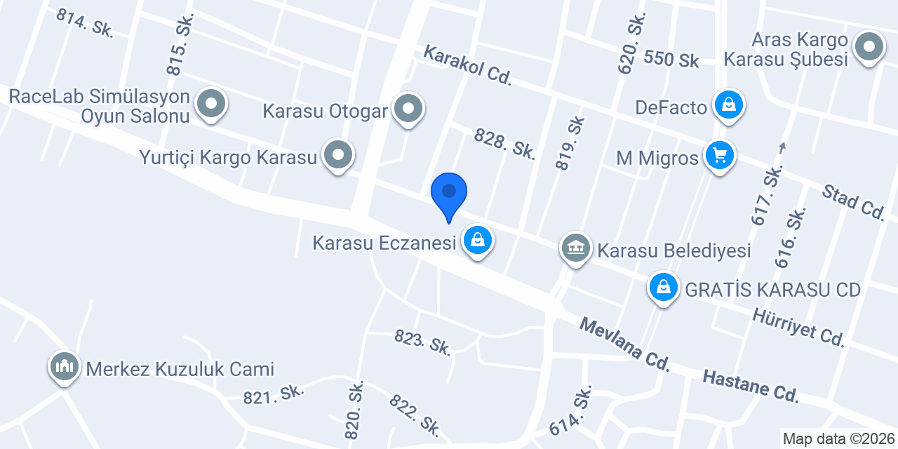 Karasu Konfor Taksi konumu