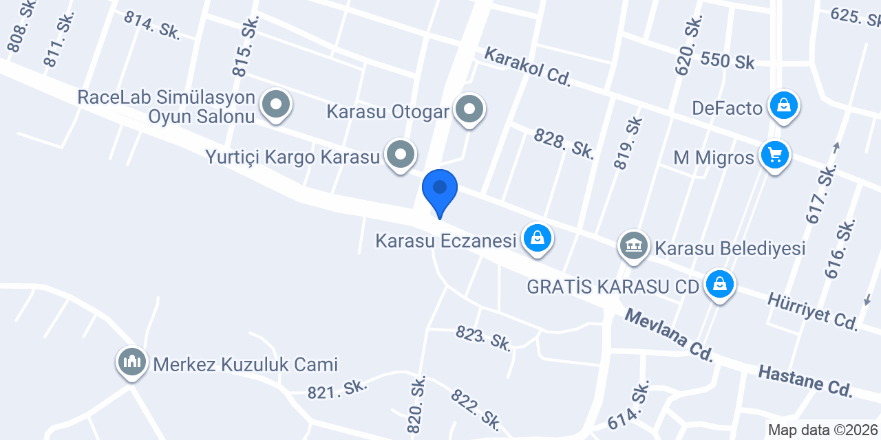 Yatak Home Karasu konumu
