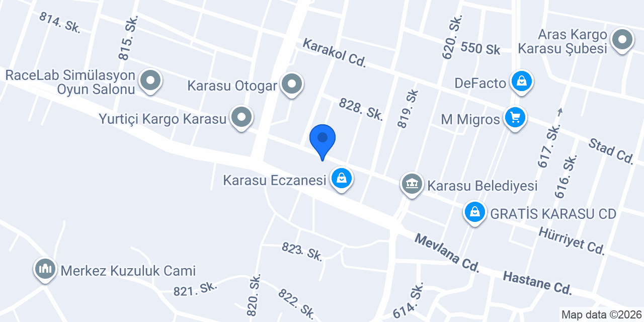Kuzey Veteriner Kliniği konumu