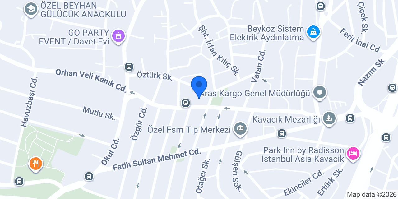 CHEF CAR KAVACIK konumu