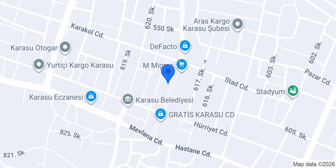 Vodafone Cep Merkezi konumu