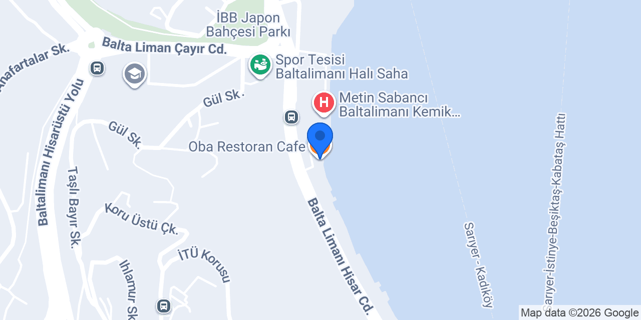 Oba Restoran Cafe konumu