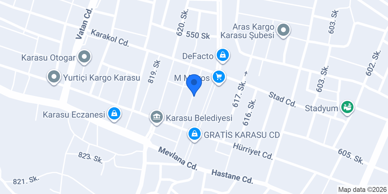 Terzi Ayar Dikim Evi konumu