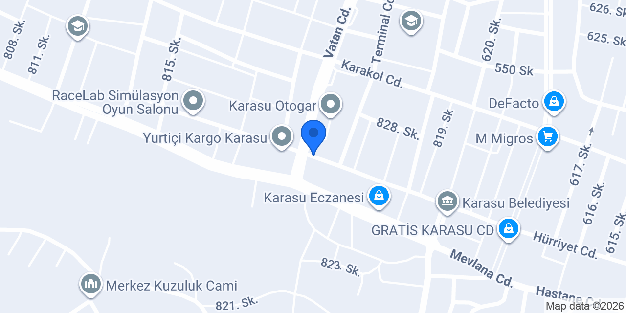 Karasu Evlendirme Dairesi konumu