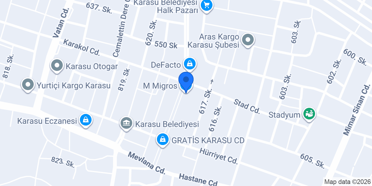 M Migros konumu