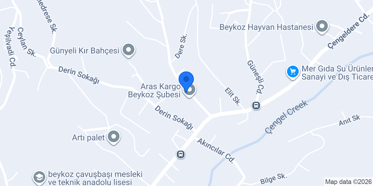 Aras Kargo Çengeldere Cep Şubesi konumu