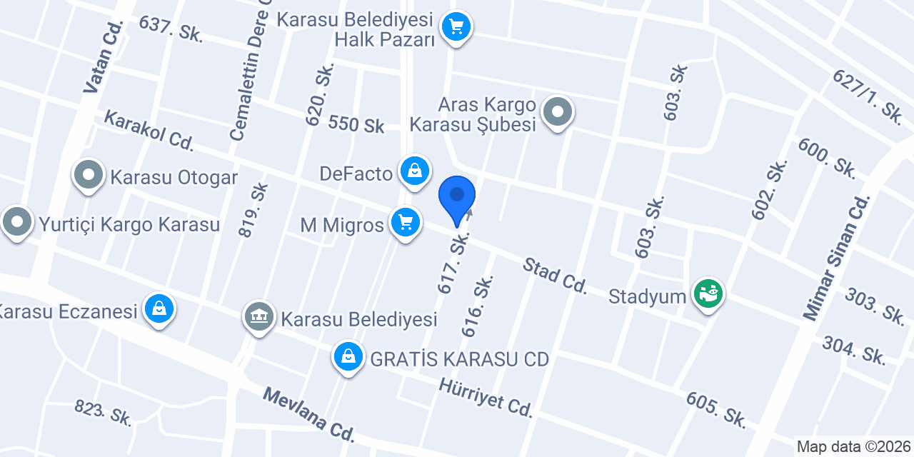 Karasu pilavcısı konumu