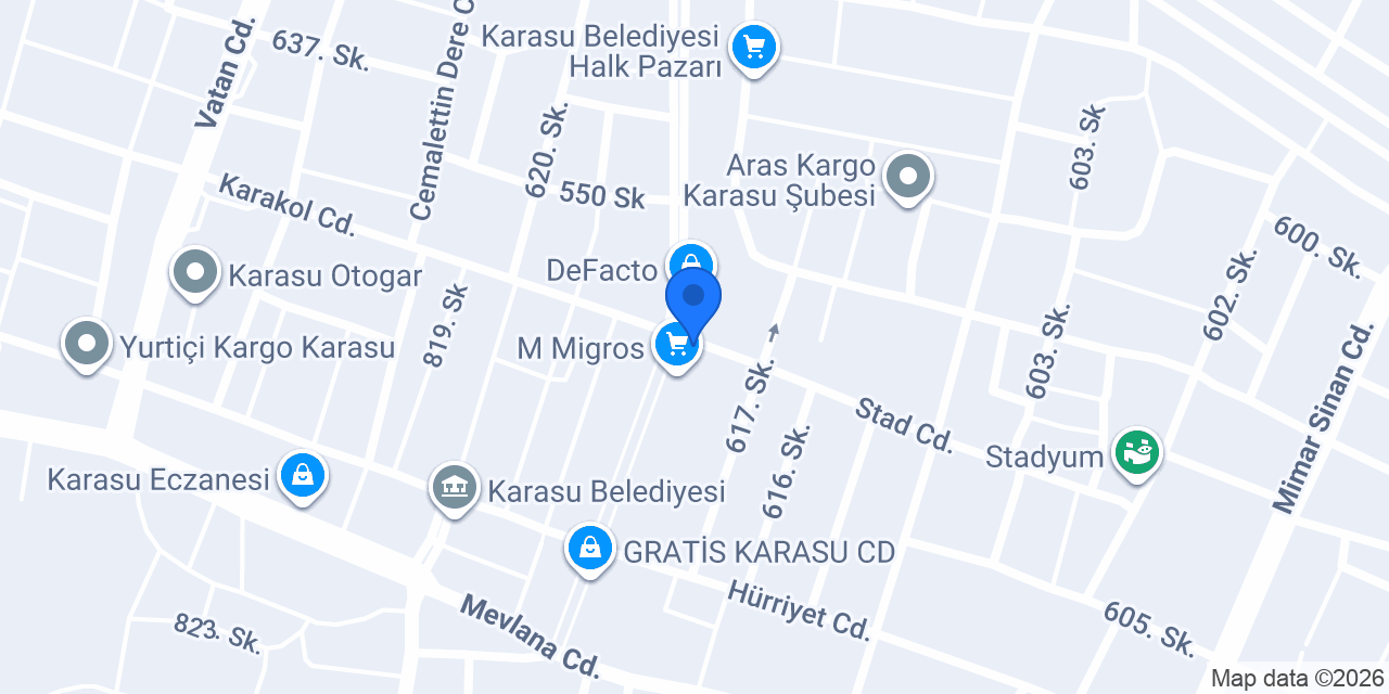 Gaziantepli Habeş Usta Baklavaları konumu