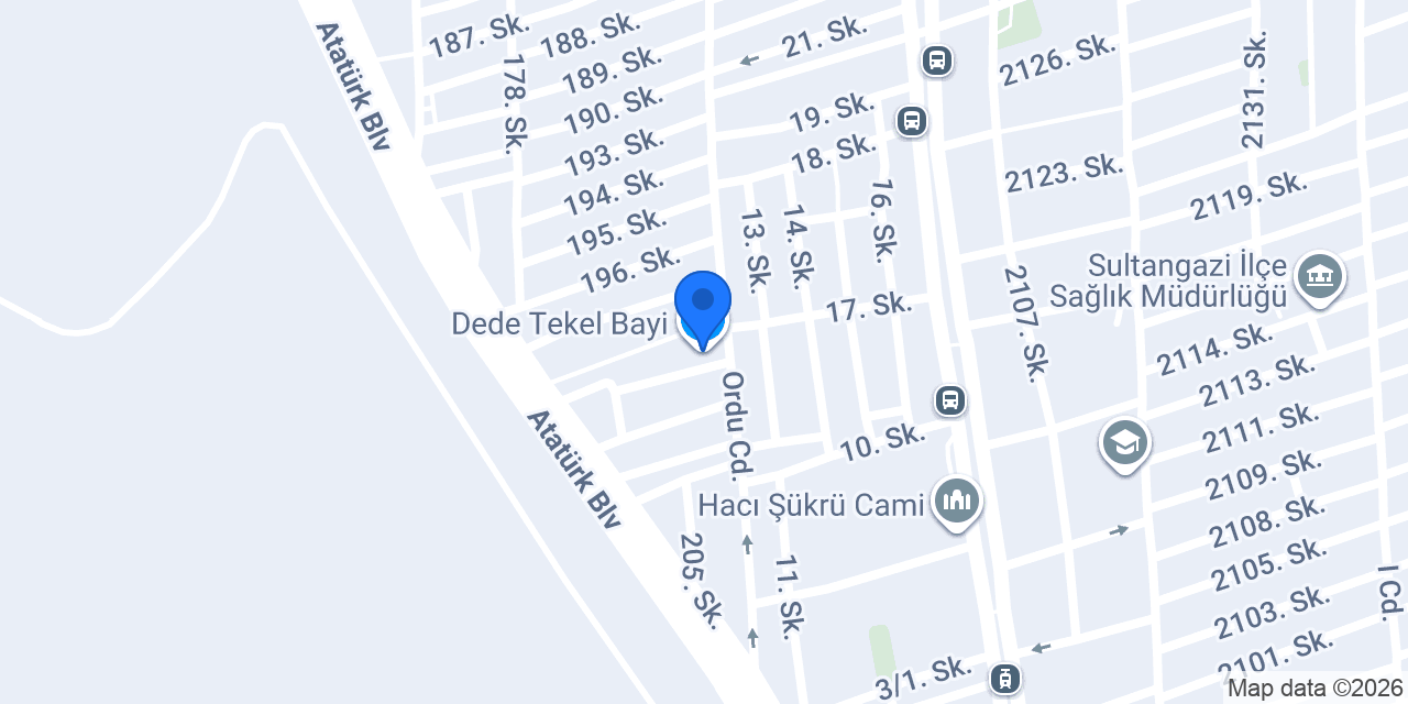 Dede Tekel Bayi konumu