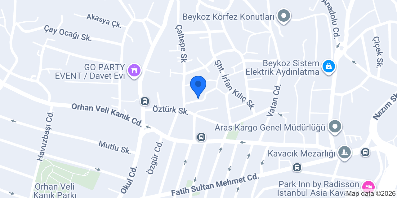 Beykoz tesisat yerden ısıtma FCM Yapı konumu