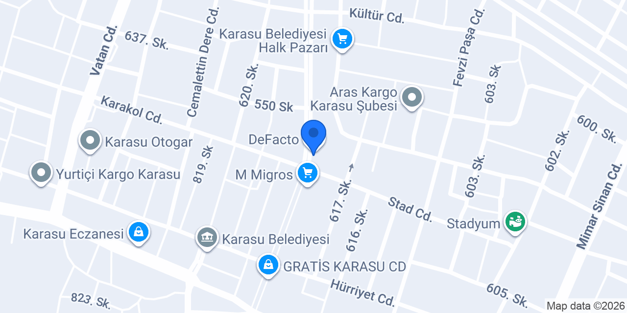 Cadde Döner Karasu konumu