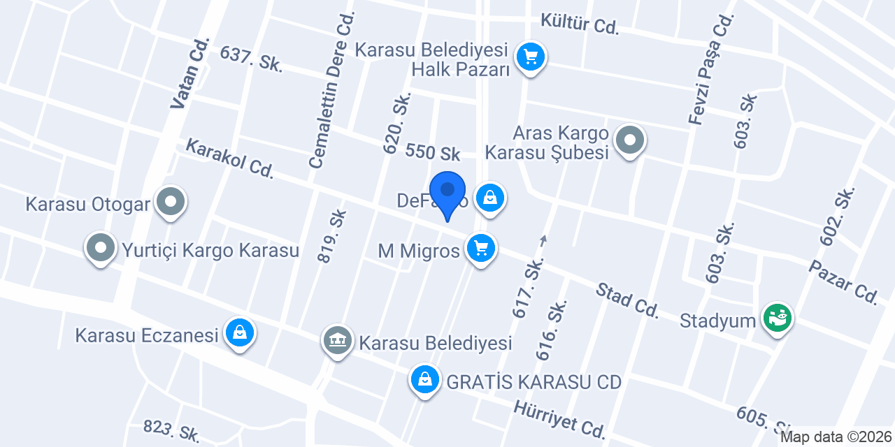 Karasu Avukat Mücahit Deniz konumu