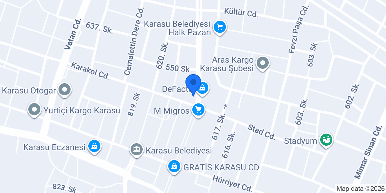 Tuğba Dereli Güzellik Stüdyosu konumu