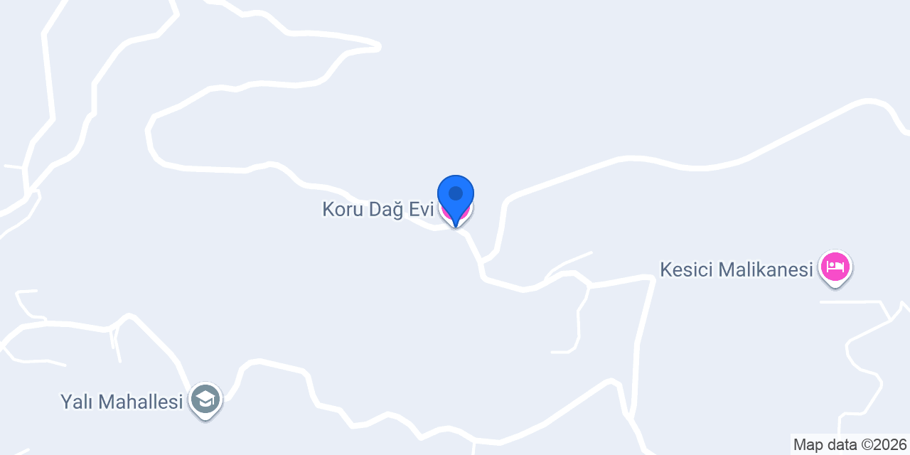 Koru Dağ Evi konumu