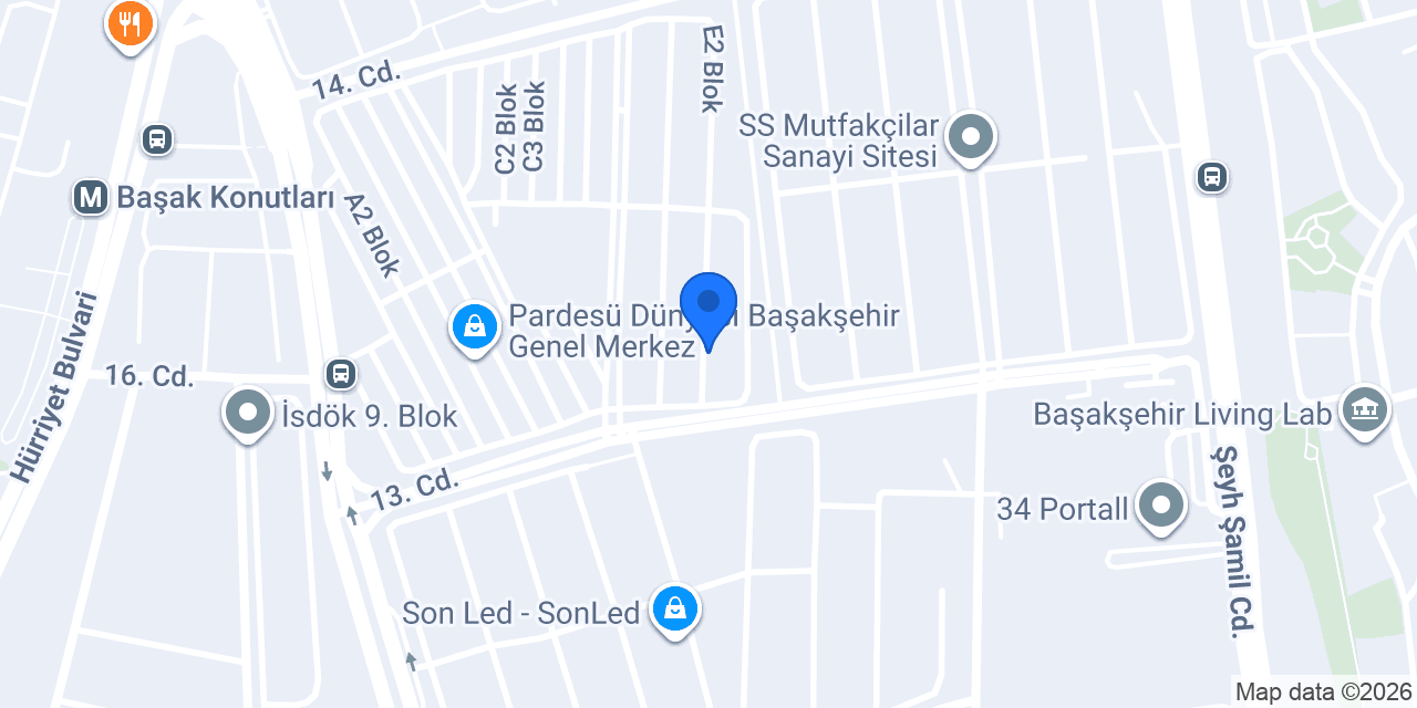 Halı Bakım Atölyesi konumu