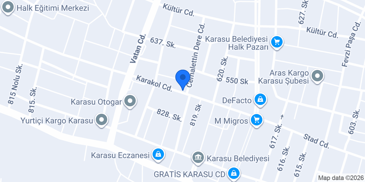 Nur Rent A Car konumu