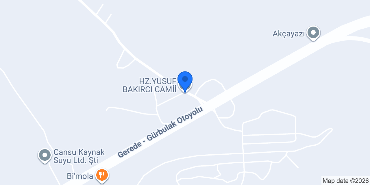 HZ.YUSUF BAKIRCI CAMİİ konumu