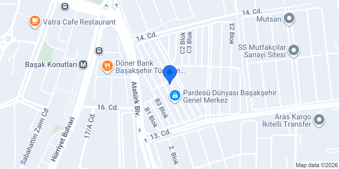 OZAN YEMEK ÜRETİM TESİSLERİ konumu