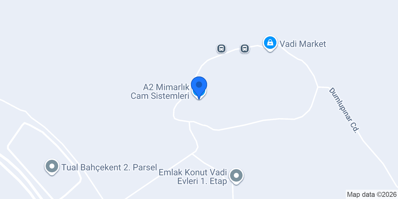A2 Mimarlık Cam Sistemleri konumu