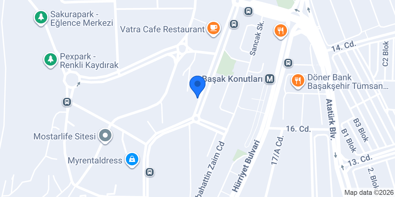 Pizzacı Başakşehir konumu
