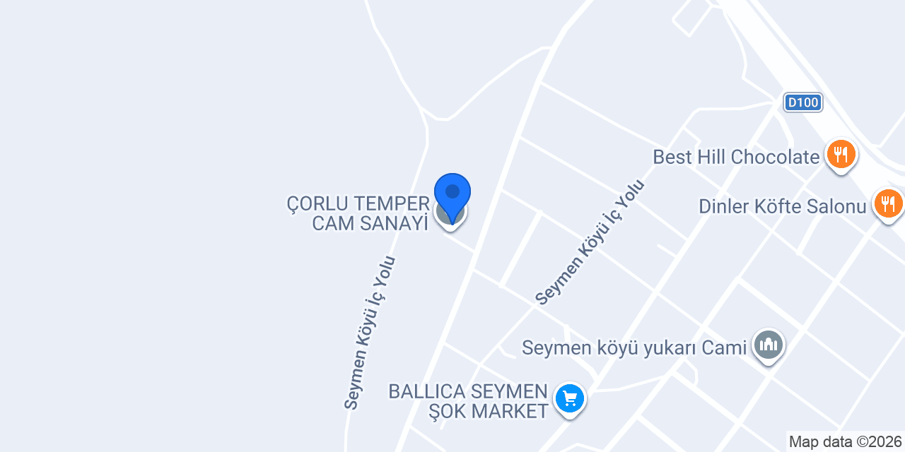 ÇORLU TEMPER CAM SANAYİ konumu
