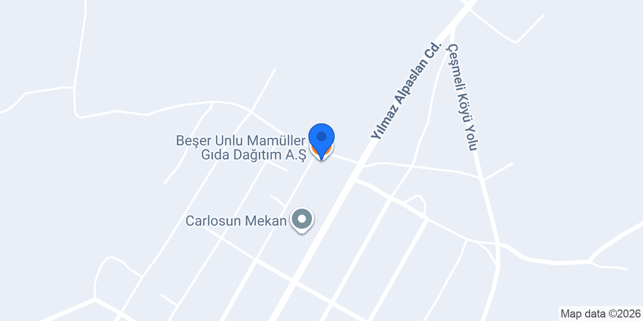 Beşer Unlu Mamüller Gıda Dağıtım A.Ş konumu
