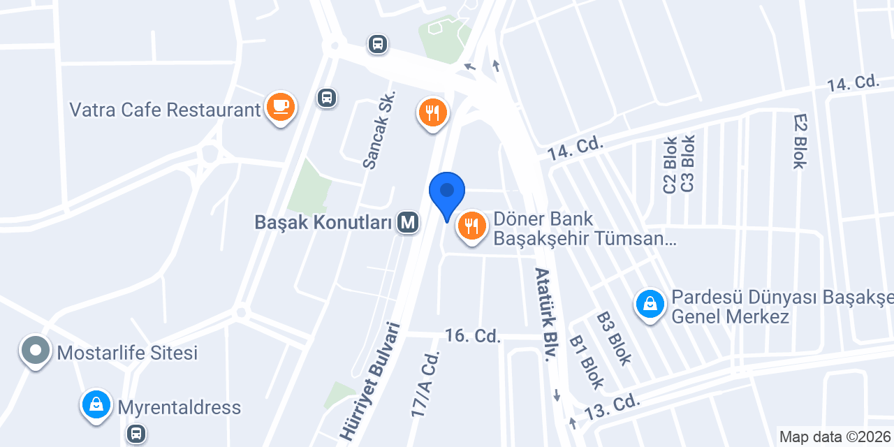 PAŞA DÖNER BAŞAKŞEHİR konumu