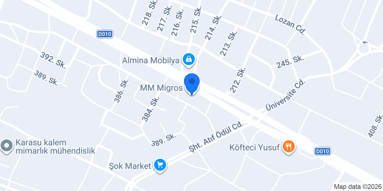 MM Migros konumu