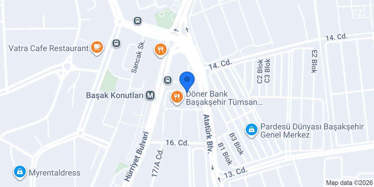 DenizBank Tümsan Başakşehir Şubesi konumu