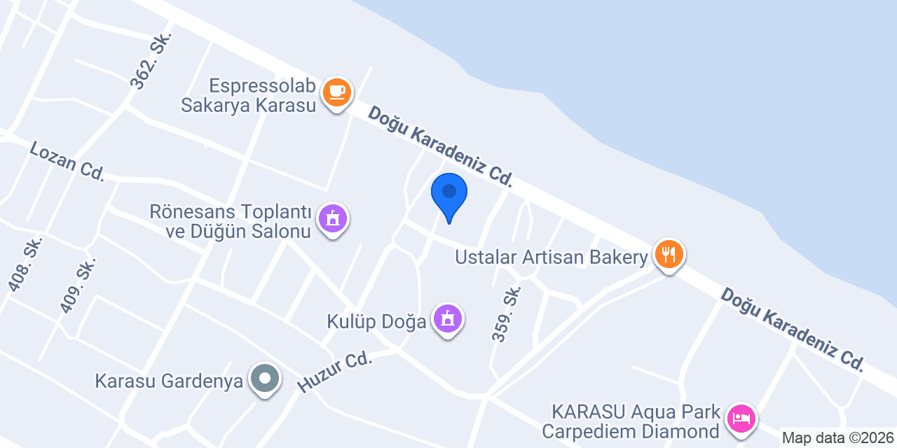 Karasu Web Tasarım & Sosyal Medya Ajansı konumu