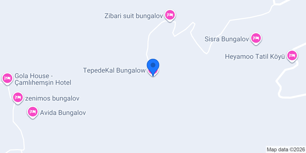 TepedeKal Bungalow konumu