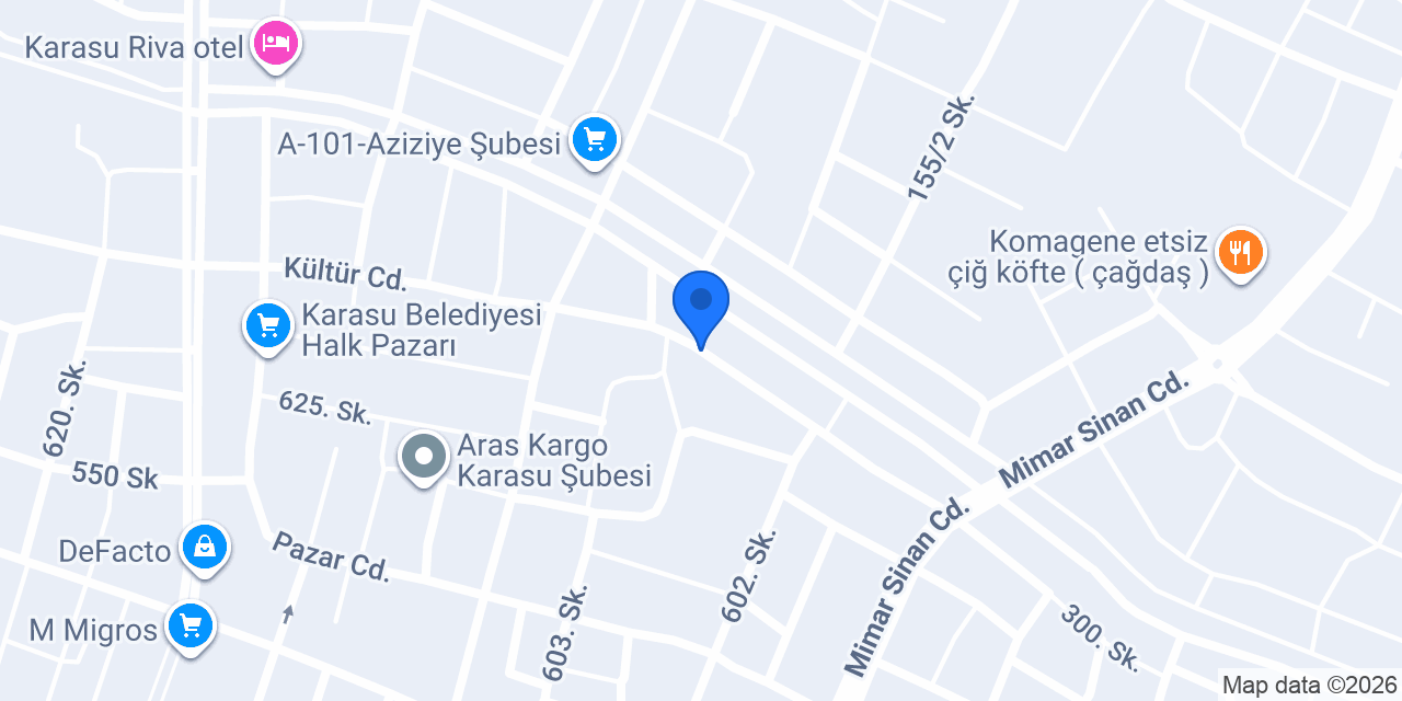 Karasu hafriyat kepçe konumu