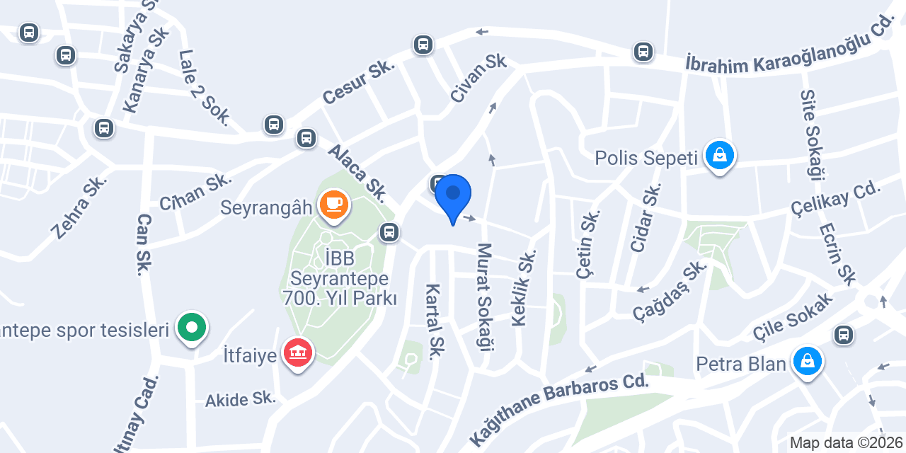 Seyrantepe Çilingir Mustafa Usta konumu