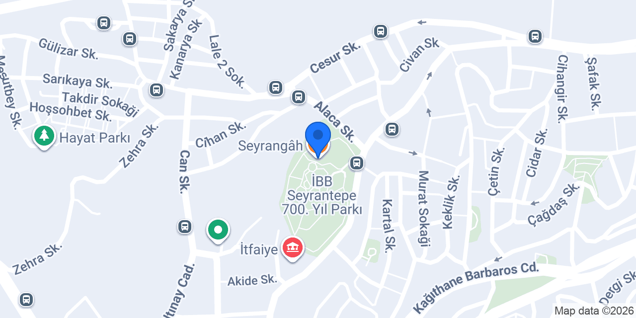 Seyrangâh konumu