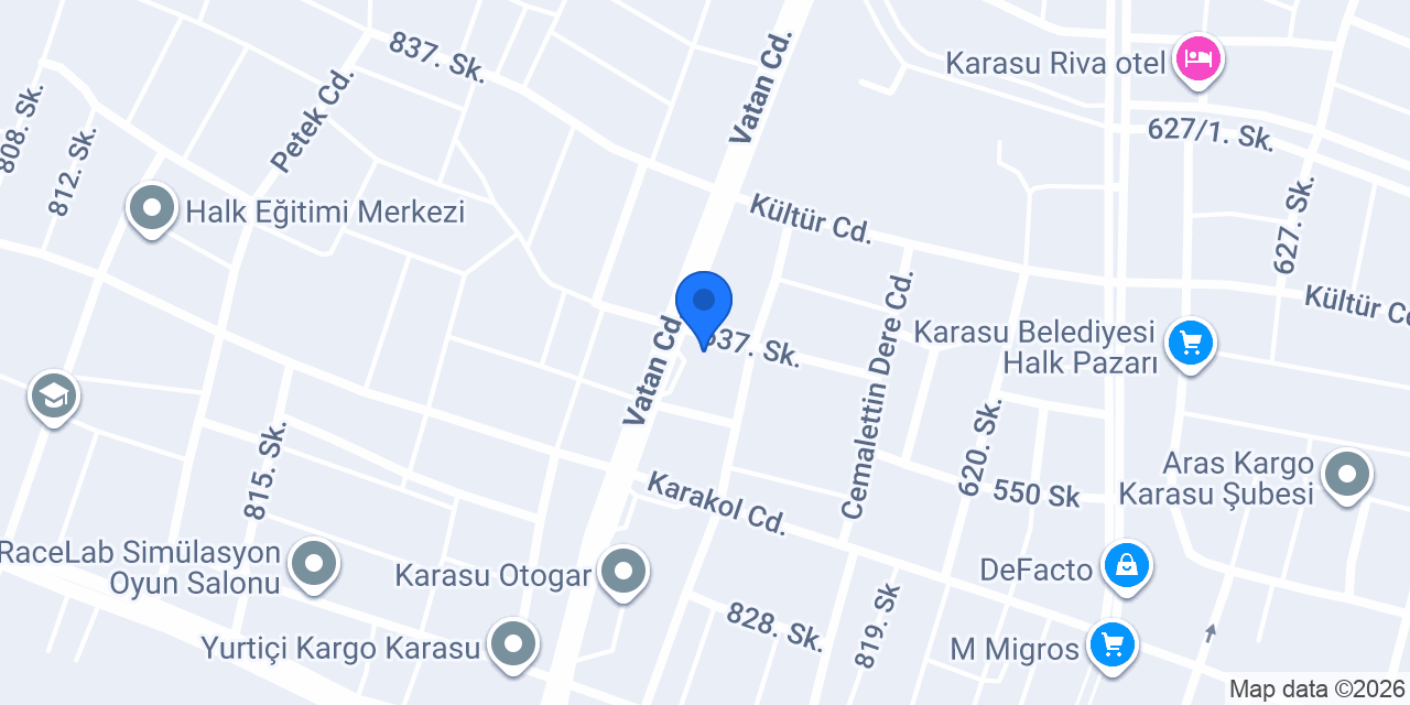 Tempet Akaryakıt - Karasu Opet konumu