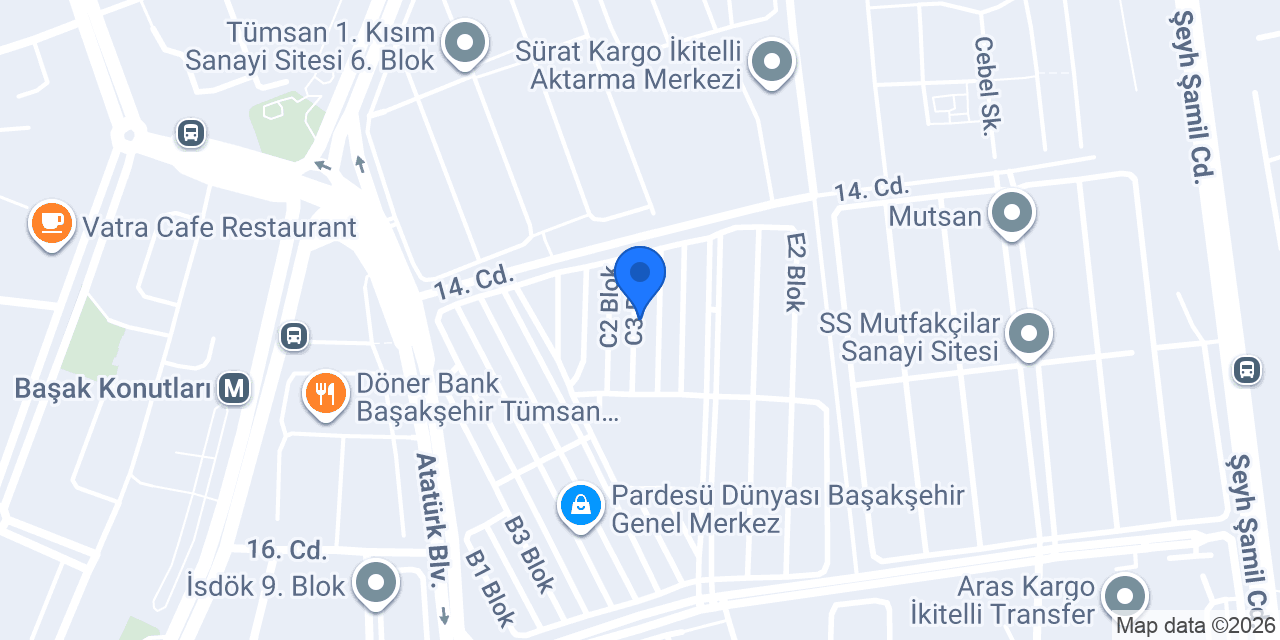 Gözde 58 Direksiyon konumu