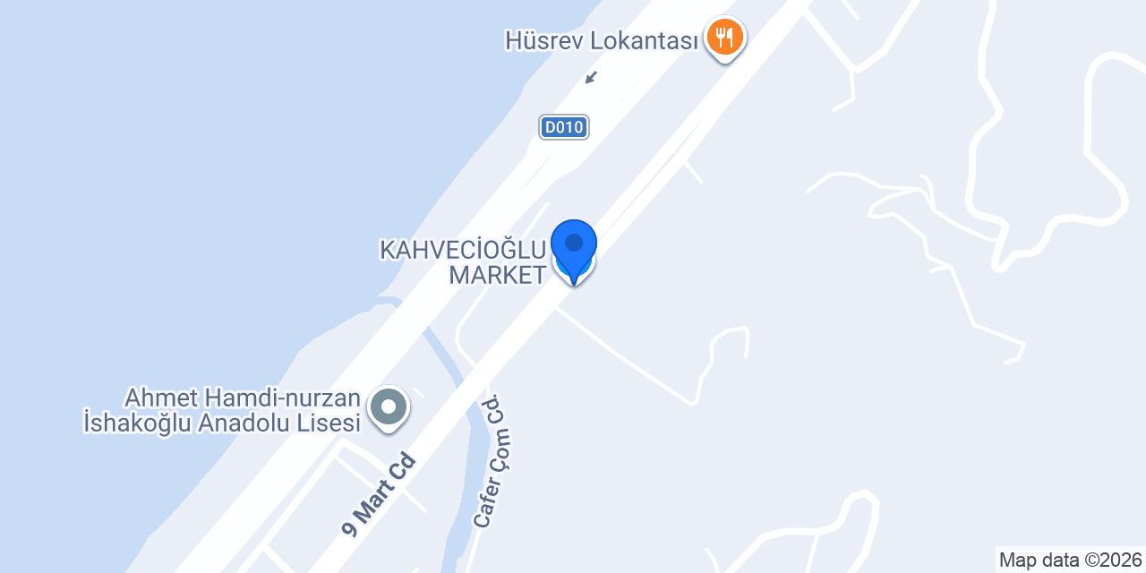 KAHVECİOĞLU MARKET konumu