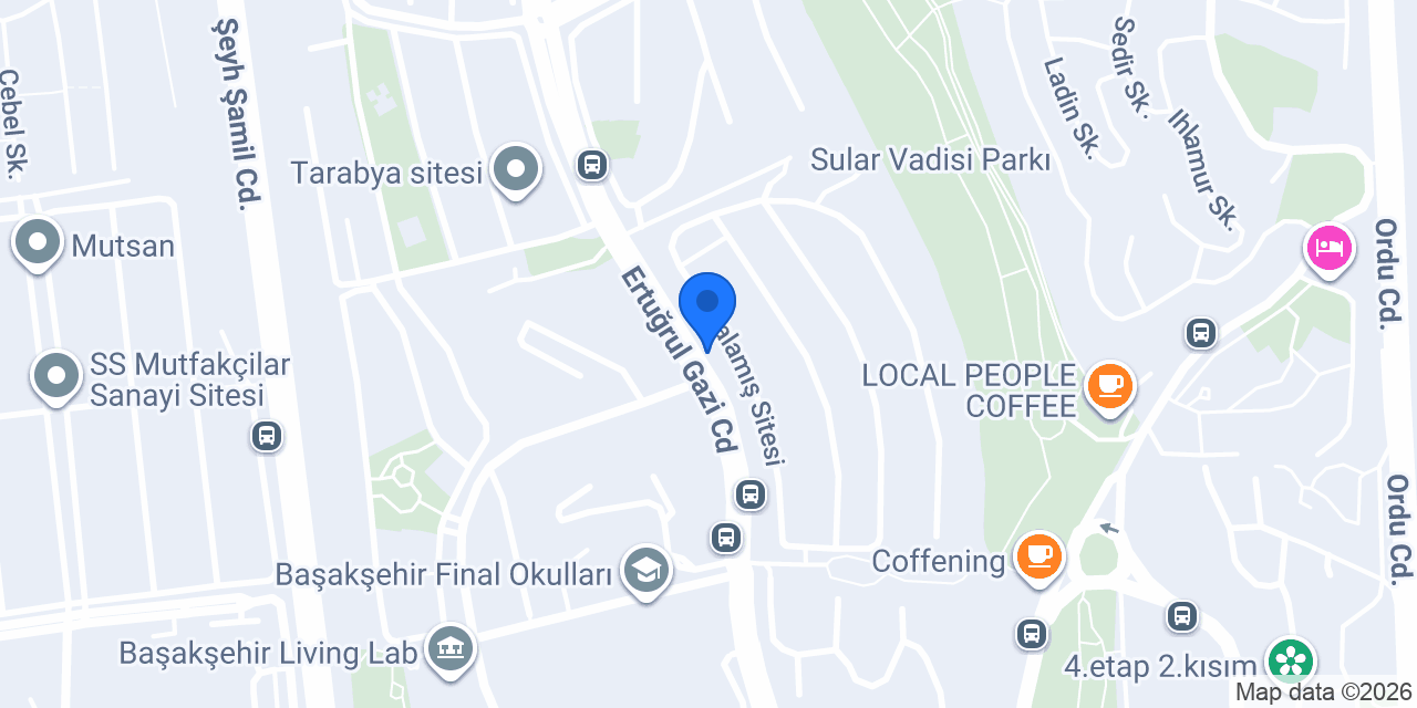 Başak Tesisat Elektrik konumu