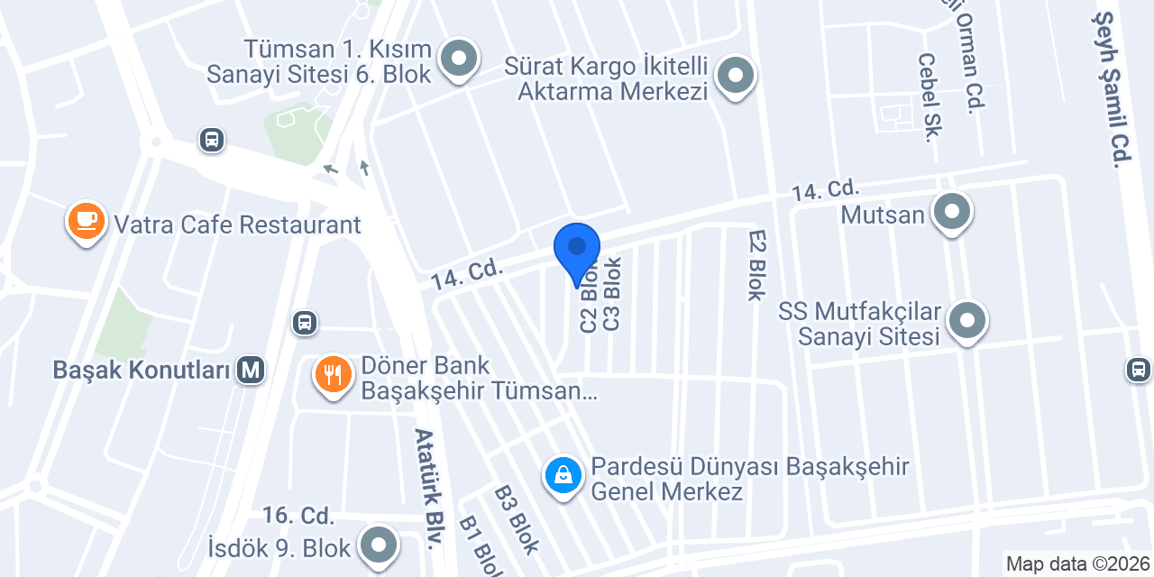 Nesa Basın Yayın Org. Gıda San. Tic. A.Ş. konumu