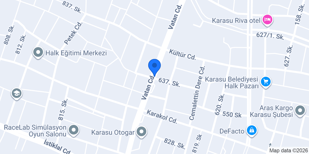 Karasu Çelik Kapı konumu