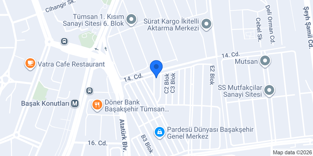 Aras Kargo Çevre Şubesi konumu