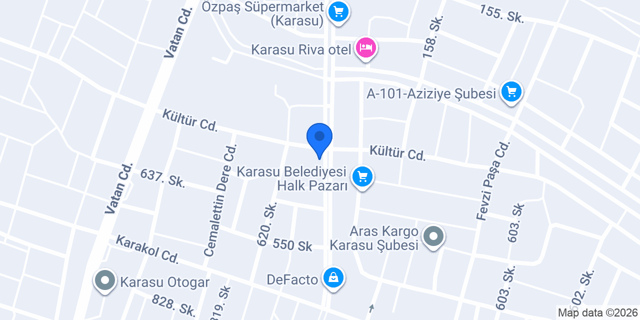Aksoy Çiçekçilik Karasu konumu
