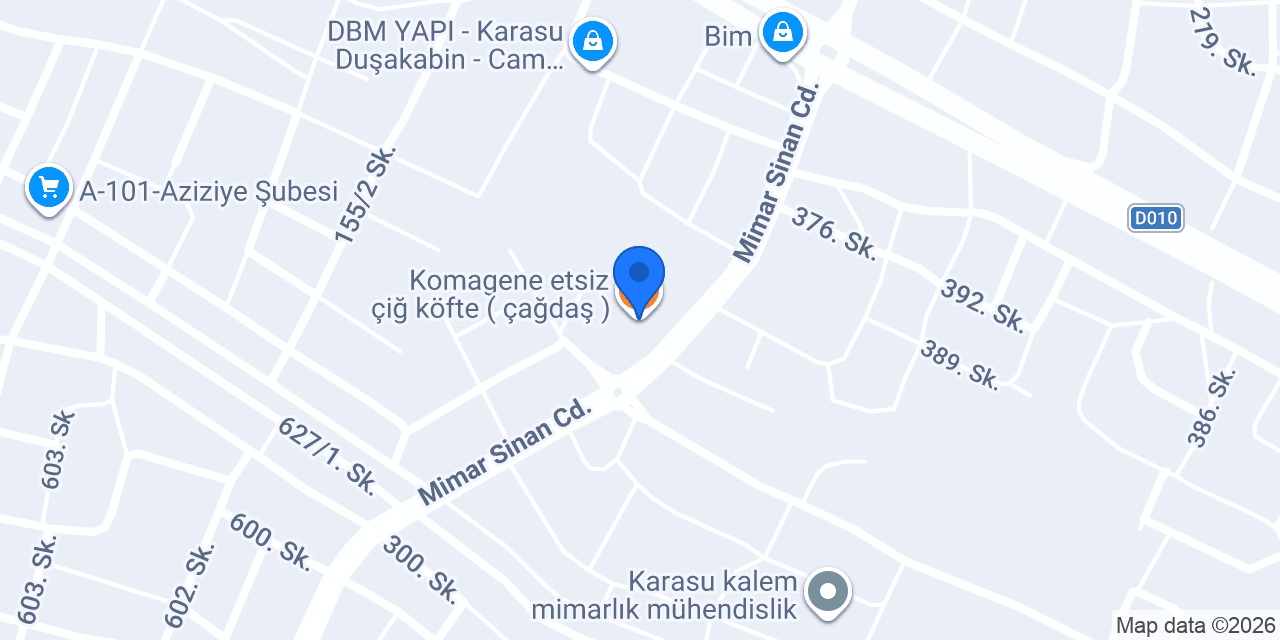 Komagene etsiz çiğ köfte ( çağdaş ) konumu