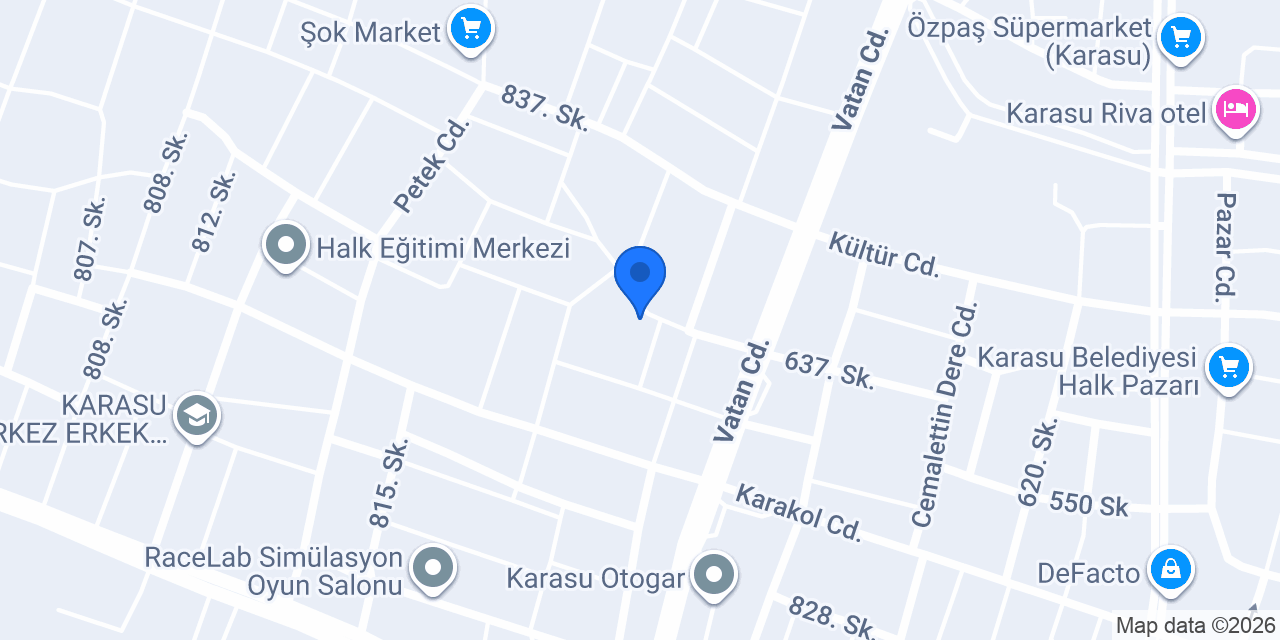 Fatih Sultan Mehmet İlk Okulu konumu