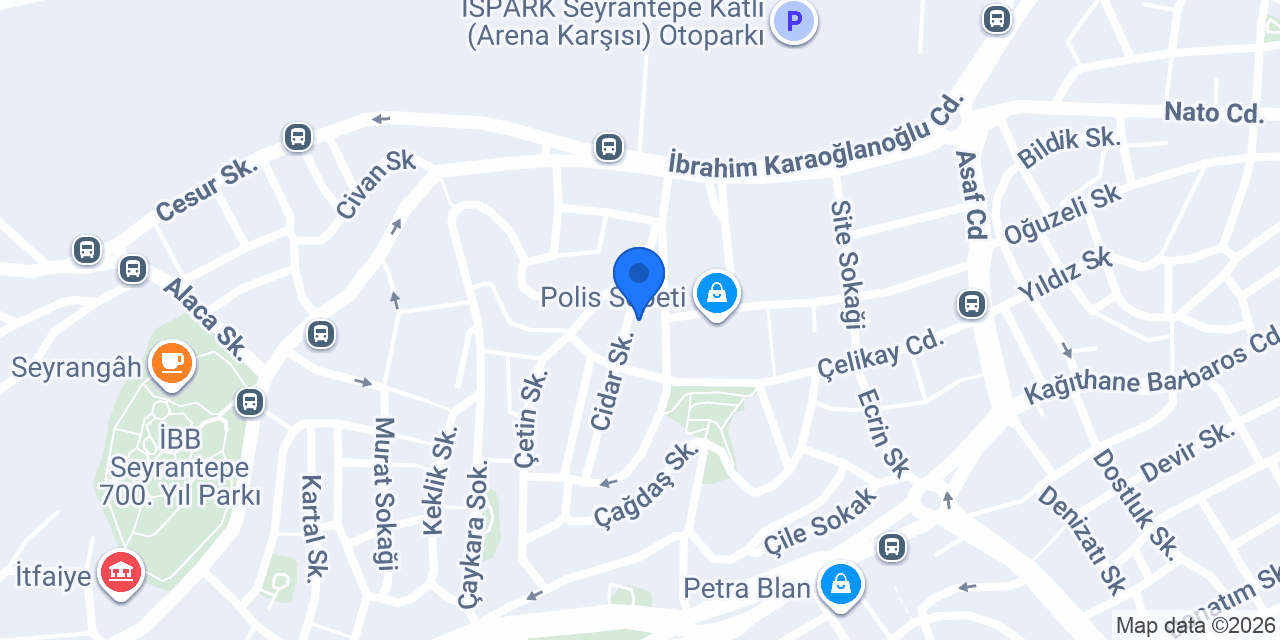 Adres Teknik Servis konumu