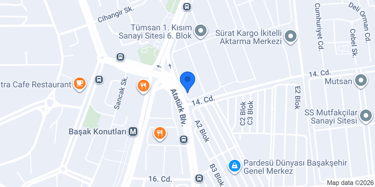 Akbank Başakşehir Şubesi konumu