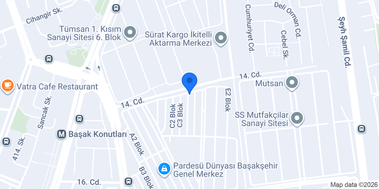 Arslan Un Mamulleri San. ve Tic. Ltd. Şti. konumu
