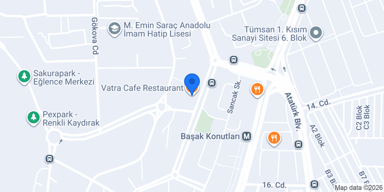 Vatra Cafe Restaurant konumu