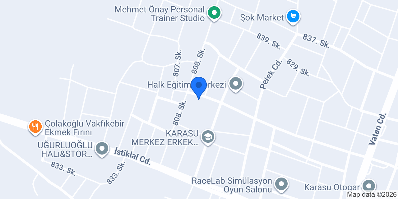 Karasu İmam Hatip Lisesi konumu