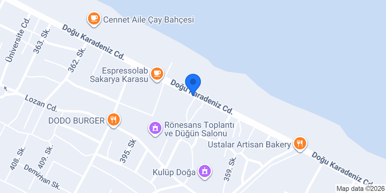 Çikolata Evim Karasu konumu